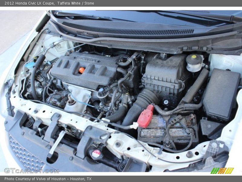 Taffeta White / Stone 2012 Honda Civic LX Coupe
