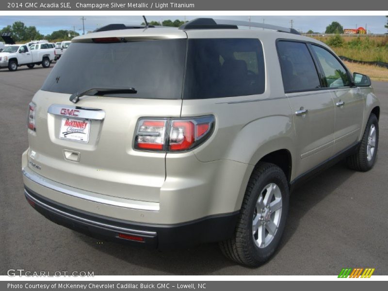Champagne Silver Metallic / Light Titanium 2014 GMC Acadia SLE