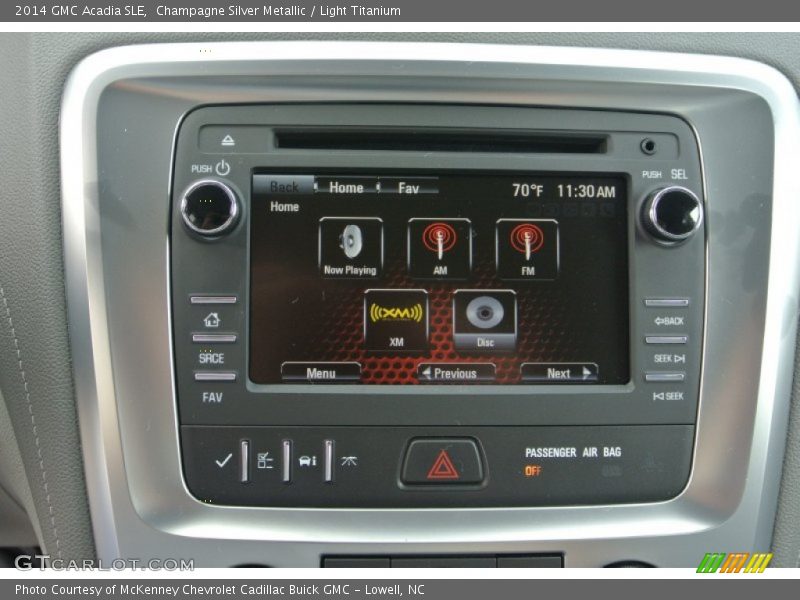 Champagne Silver Metallic / Light Titanium 2014 GMC Acadia SLE