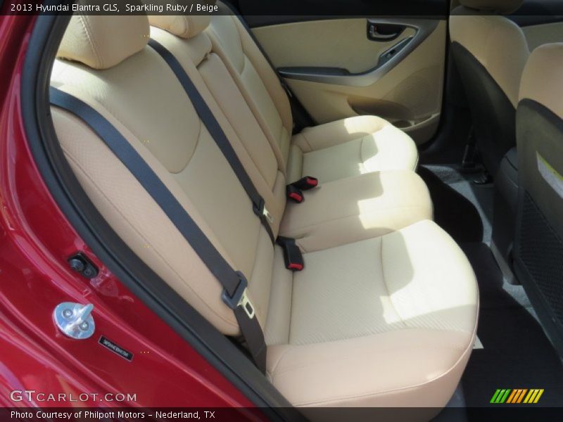 Sparkling Ruby / Beige 2013 Hyundai Elantra GLS