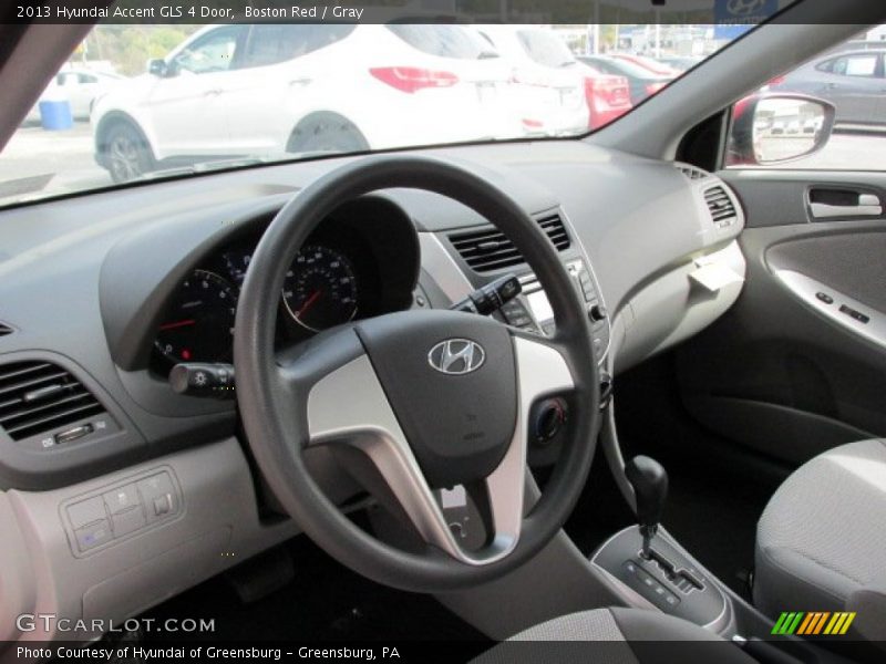 Boston Red / Gray 2013 Hyundai Accent GLS 4 Door