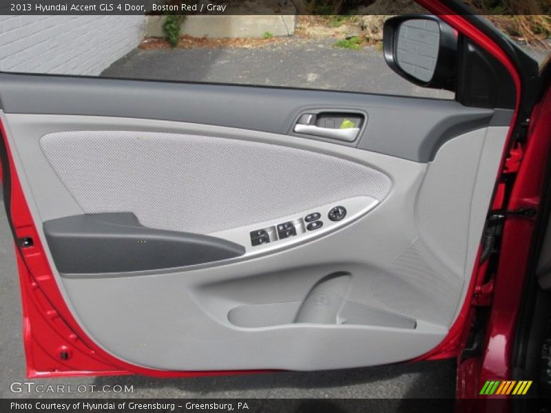 Boston Red / Gray 2013 Hyundai Accent GLS 4 Door