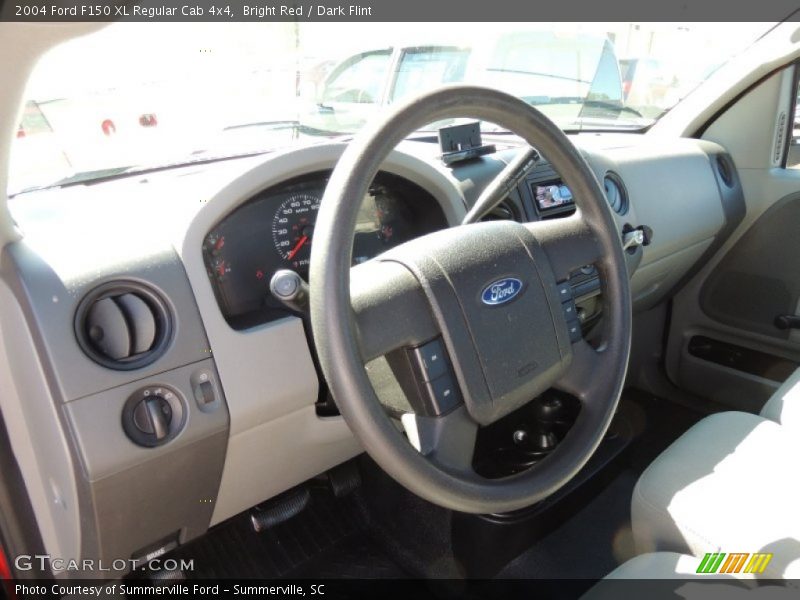 Bright Red / Dark Flint 2004 Ford F150 XL Regular Cab 4x4