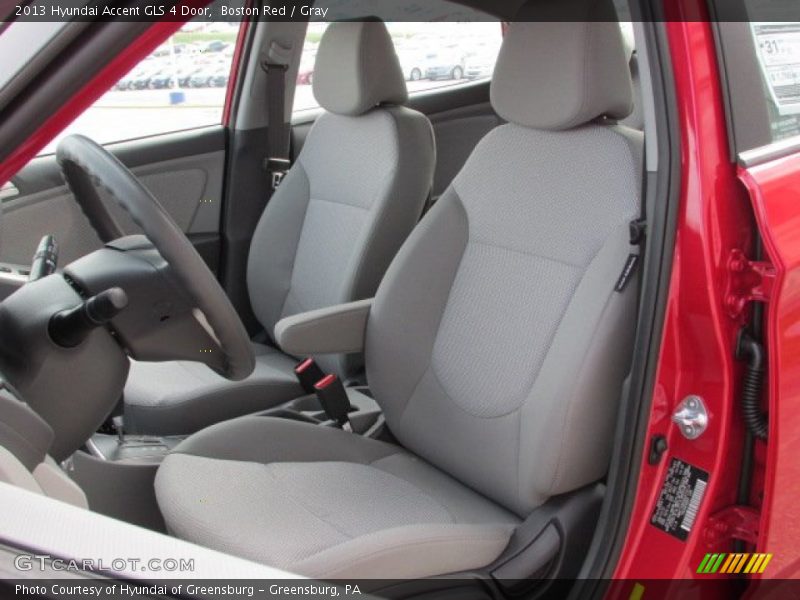 Boston Red / Gray 2013 Hyundai Accent GLS 4 Door