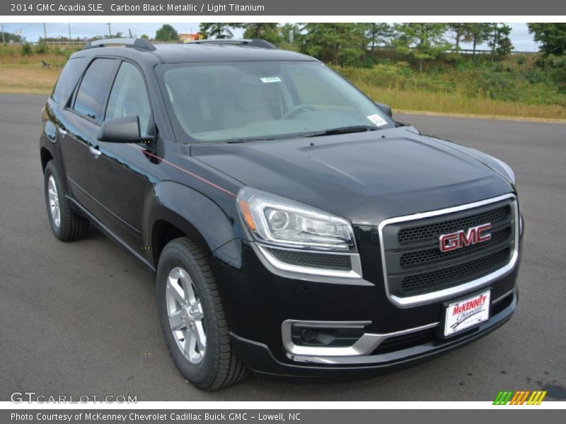 Carbon Black Metallic / Light Titanium 2014 GMC Acadia SLE