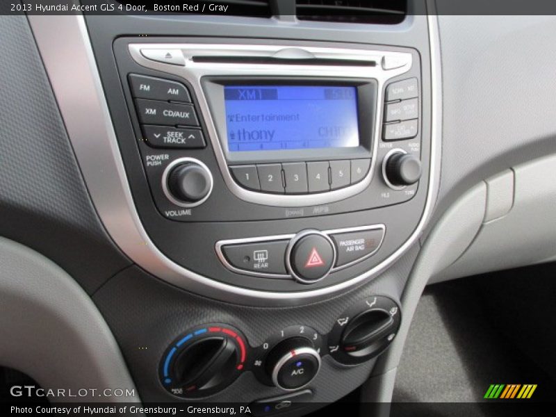 Boston Red / Gray 2013 Hyundai Accent GLS 4 Door