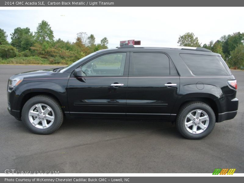 Carbon Black Metallic / Light Titanium 2014 GMC Acadia SLE