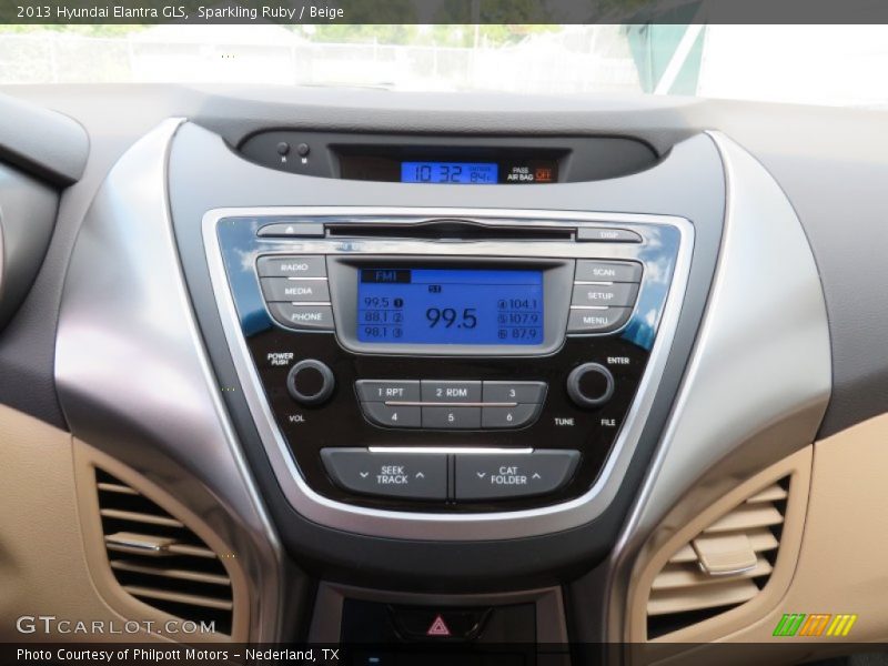 Sparkling Ruby / Beige 2013 Hyundai Elantra GLS