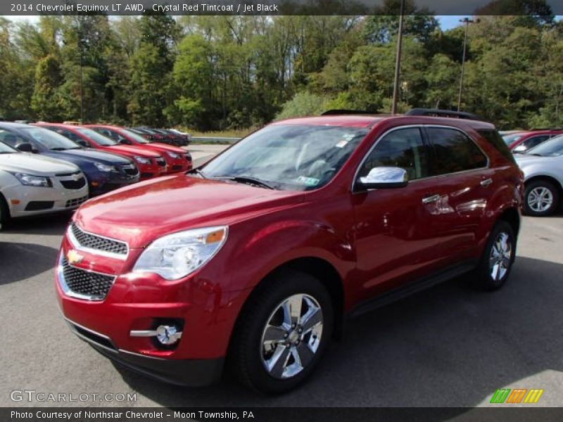 Crystal Red Tintcoat / Jet Black 2014 Chevrolet Equinox LT AWD