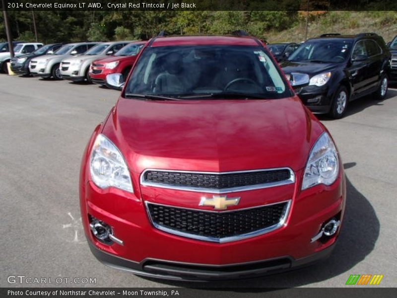 Crystal Red Tintcoat / Jet Black 2014 Chevrolet Equinox LT AWD