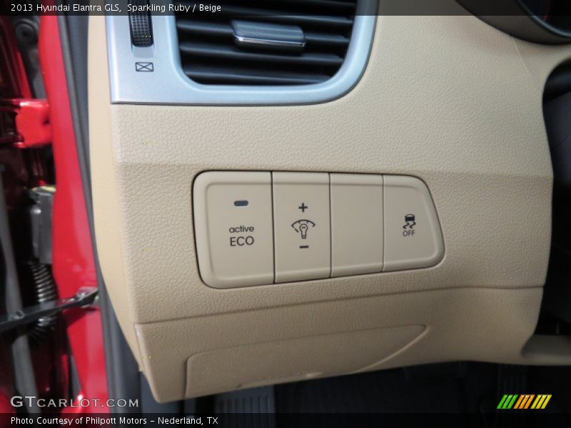 Sparkling Ruby / Beige 2013 Hyundai Elantra GLS