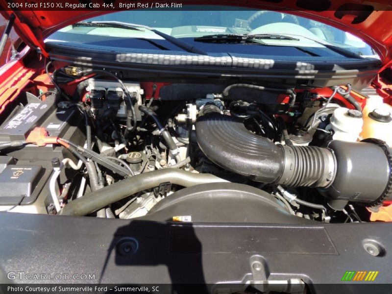 Bright Red / Dark Flint 2004 Ford F150 XL Regular Cab 4x4
