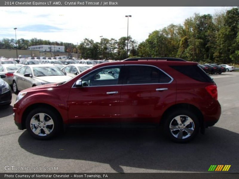 Crystal Red Tintcoat / Jet Black 2014 Chevrolet Equinox LT AWD