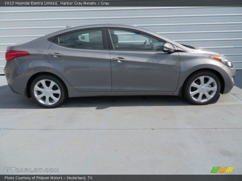 Harbor Gray Metallic / Gray 2013 Hyundai Elantra Limited