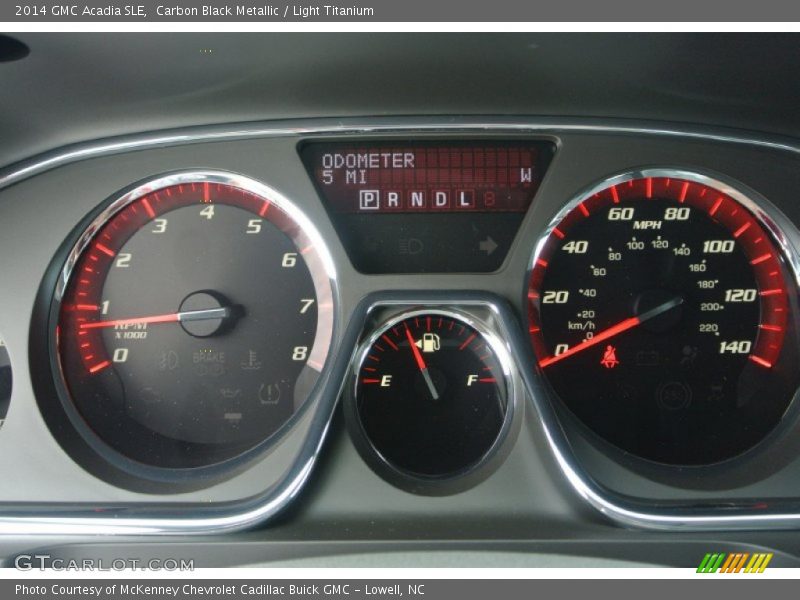 Carbon Black Metallic / Light Titanium 2014 GMC Acadia SLE