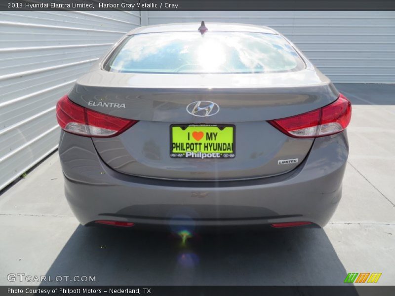 Harbor Gray Metallic / Gray 2013 Hyundai Elantra Limited