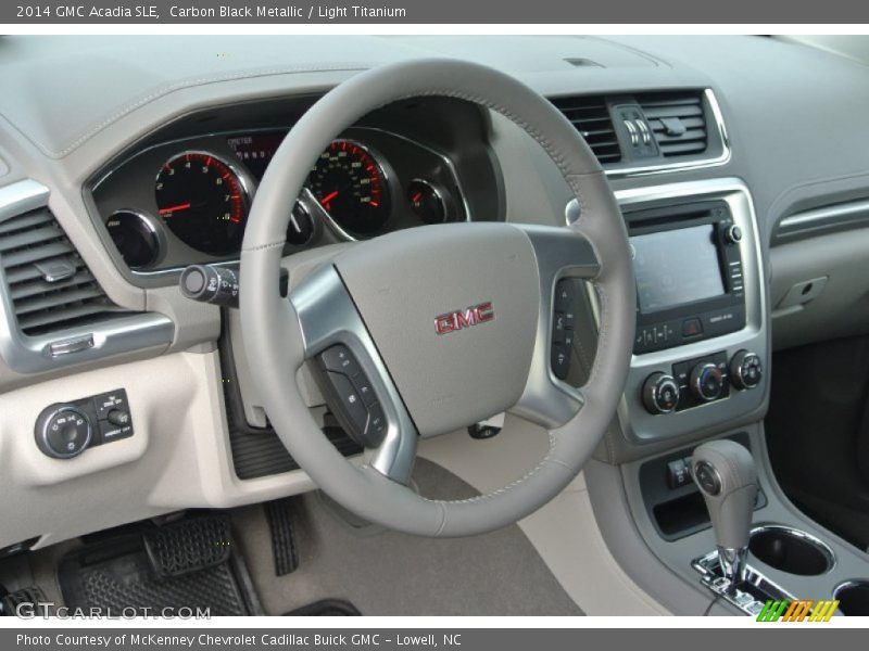 Carbon Black Metallic / Light Titanium 2014 GMC Acadia SLE