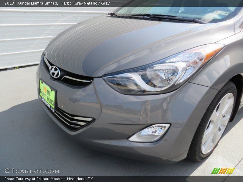 Harbor Gray Metallic / Gray 2013 Hyundai Elantra Limited