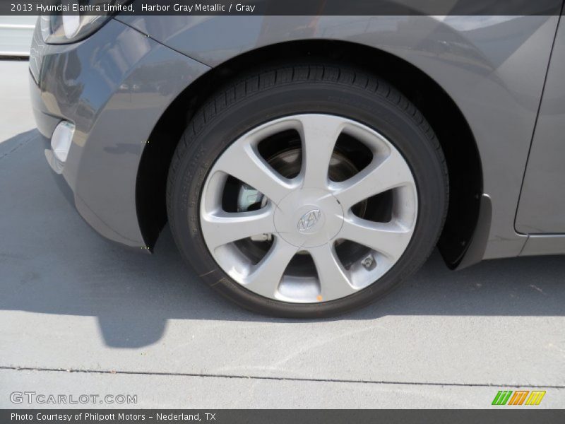 Harbor Gray Metallic / Gray 2013 Hyundai Elantra Limited
