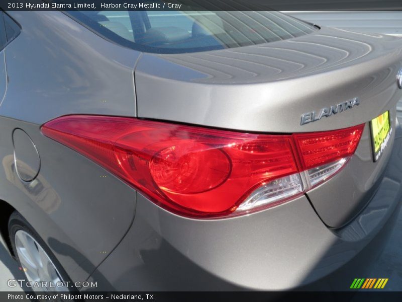 Harbor Gray Metallic / Gray 2013 Hyundai Elantra Limited