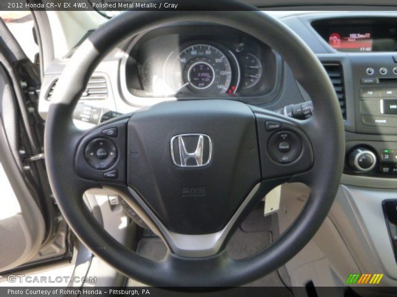 Polished Metal Metallic / Gray 2012 Honda CR-V EX 4WD