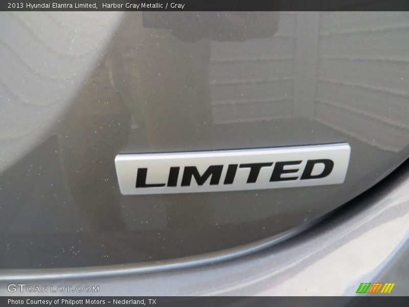 Harbor Gray Metallic / Gray 2013 Hyundai Elantra Limited