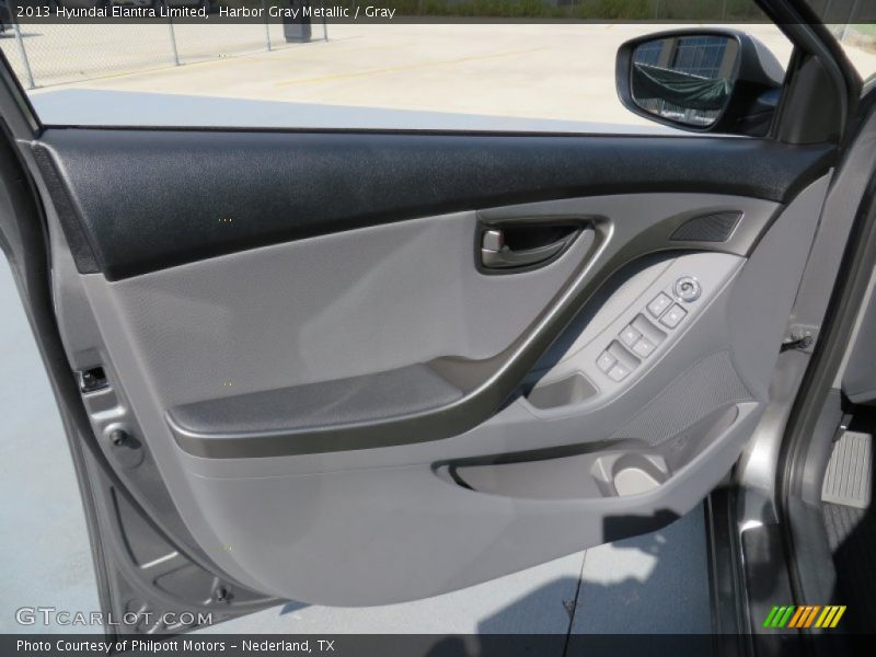 Harbor Gray Metallic / Gray 2013 Hyundai Elantra Limited