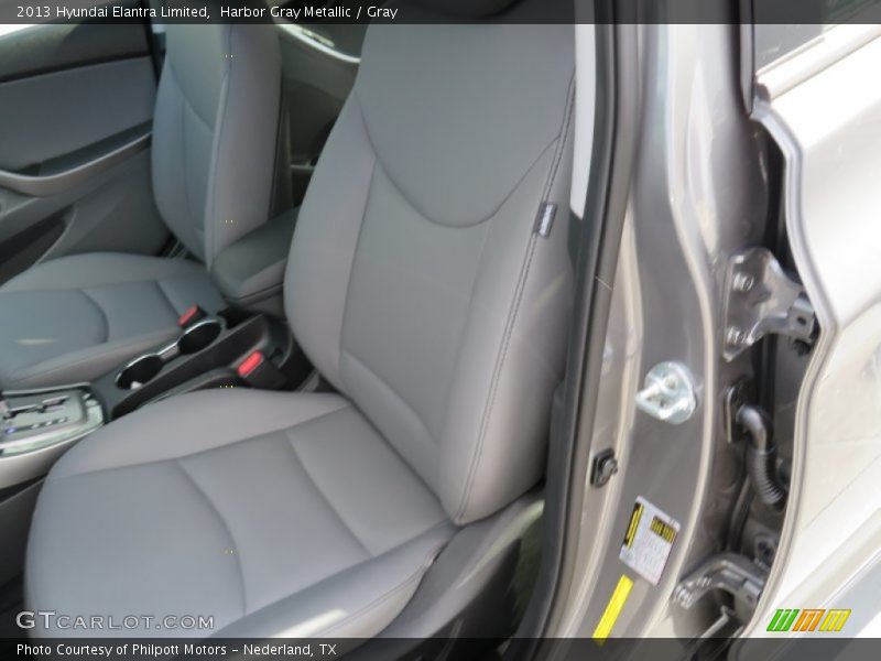 Harbor Gray Metallic / Gray 2013 Hyundai Elantra Limited