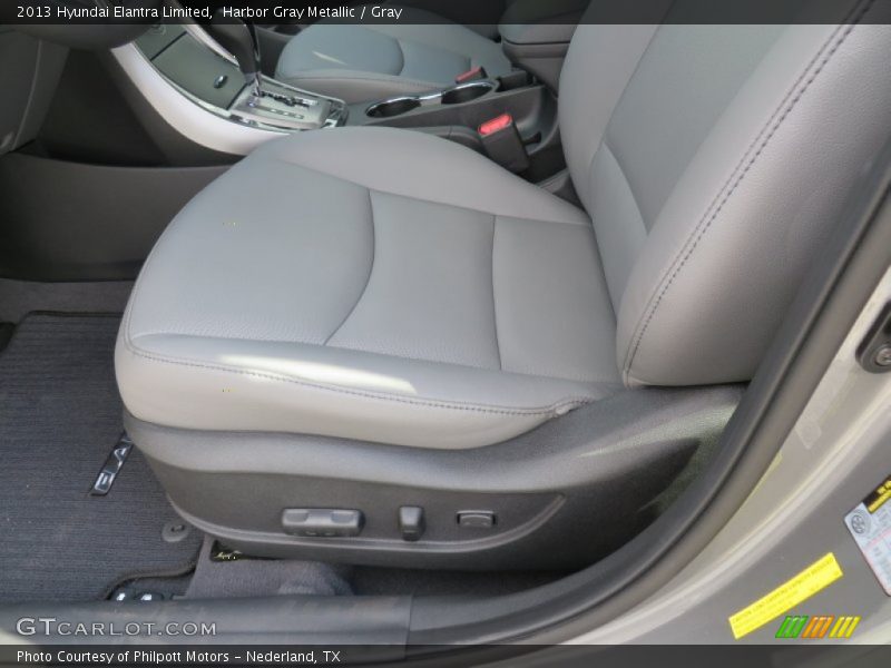 Harbor Gray Metallic / Gray 2013 Hyundai Elantra Limited