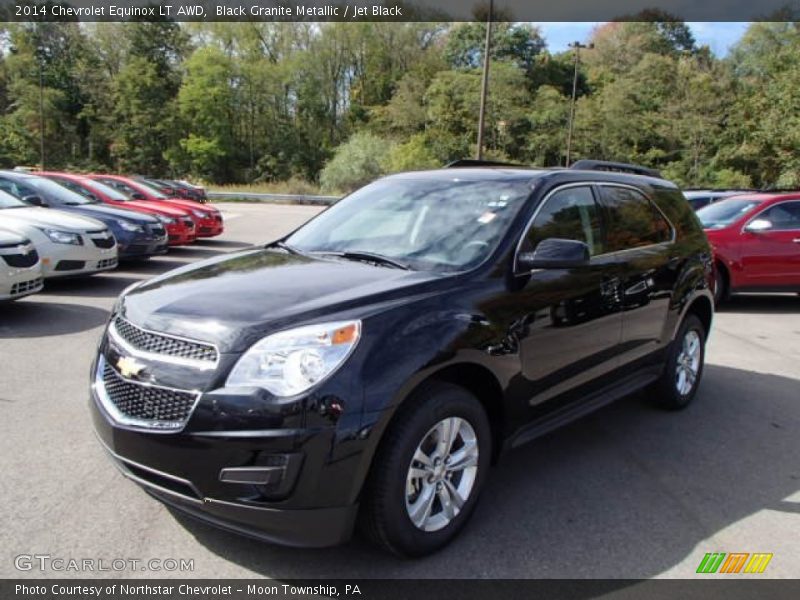 Black Granite Metallic / Jet Black 2014 Chevrolet Equinox LT AWD