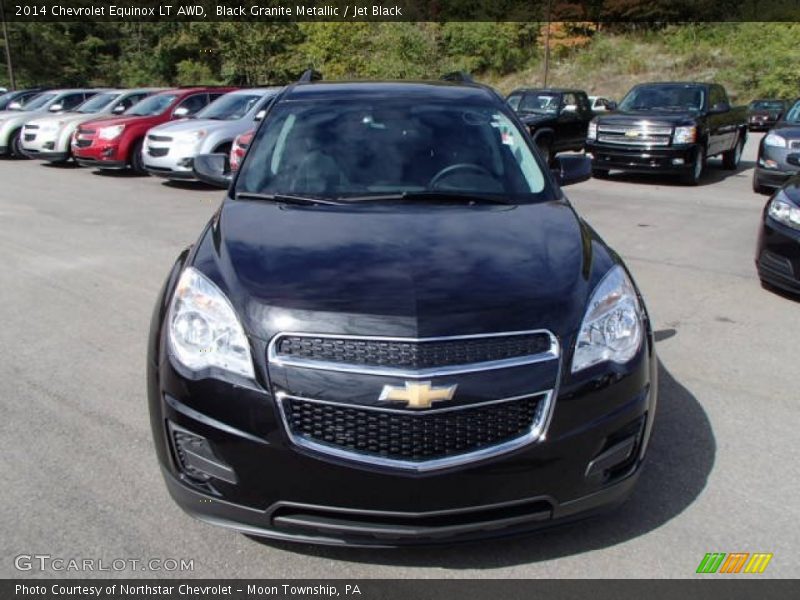 Black Granite Metallic / Jet Black 2014 Chevrolet Equinox LT AWD