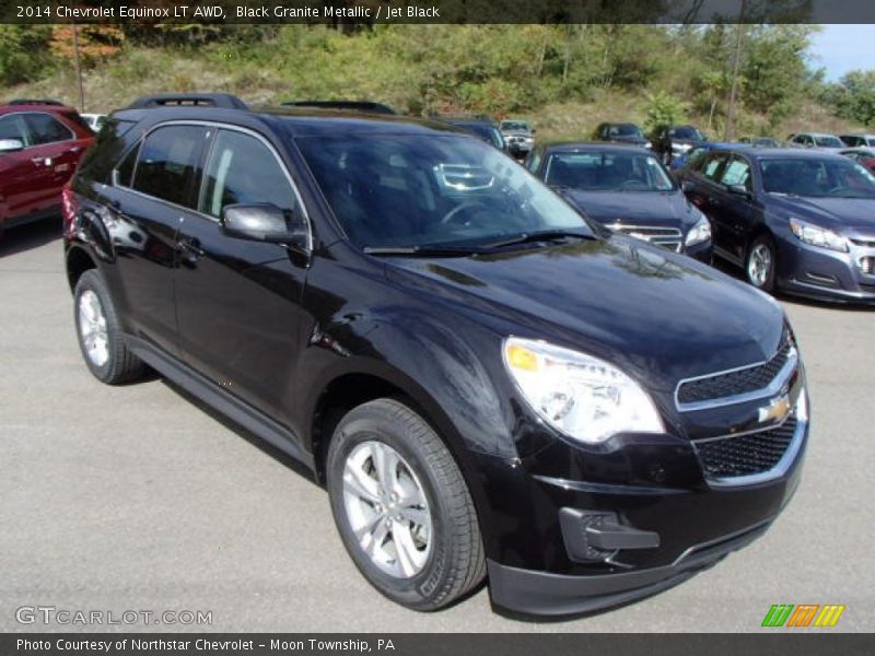 Black Granite Metallic / Jet Black 2014 Chevrolet Equinox LT AWD