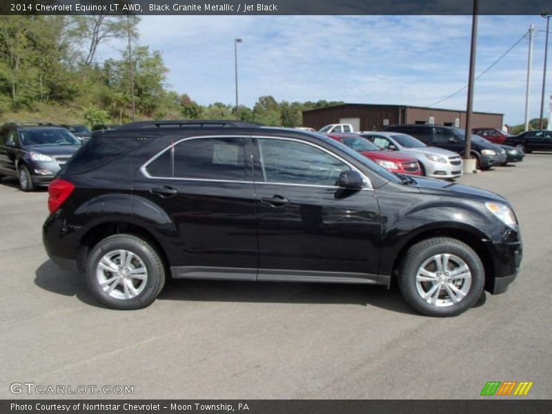 Black Granite Metallic / Jet Black 2014 Chevrolet Equinox LT AWD