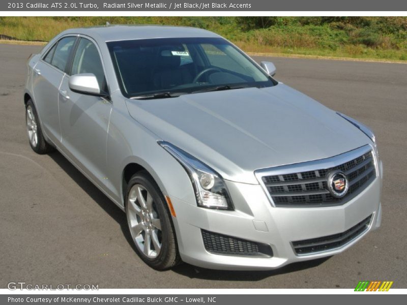 Radiant Silver Metallic / Jet Black/Jet Black Accents 2013 Cadillac ATS 2.0L Turbo