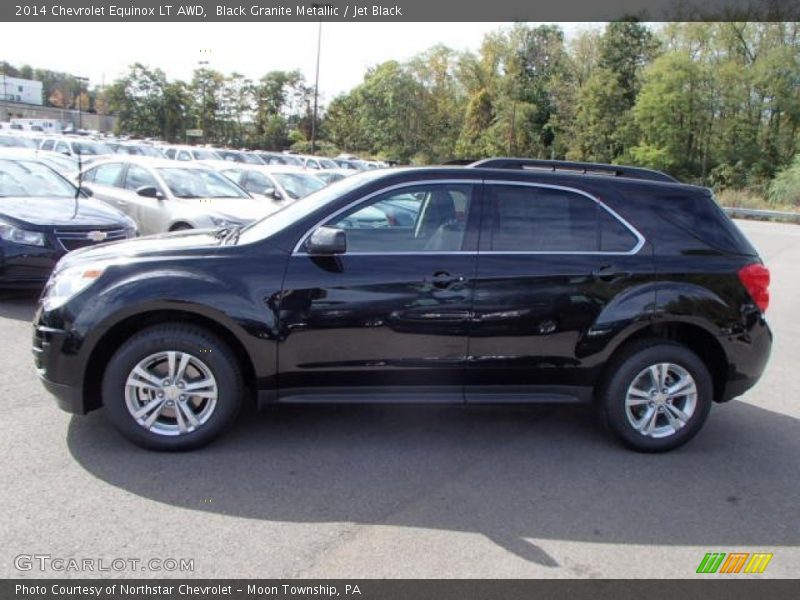 Black Granite Metallic / Jet Black 2014 Chevrolet Equinox LT AWD