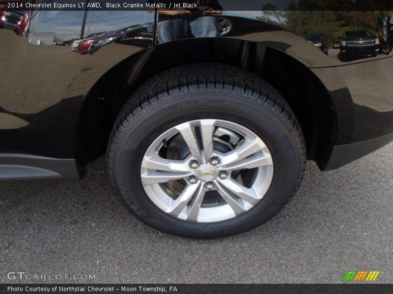 Black Granite Metallic / Jet Black 2014 Chevrolet Equinox LT AWD