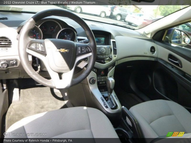 Blue Topaz Metallic / Medium Titanium 2012 Chevrolet Cruze LT