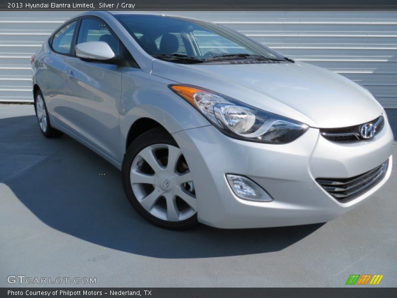 Silver / Gray 2013 Hyundai Elantra Limited