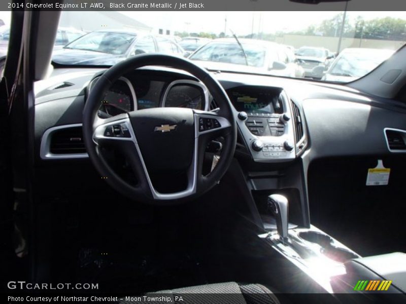 Black Granite Metallic / Jet Black 2014 Chevrolet Equinox LT AWD