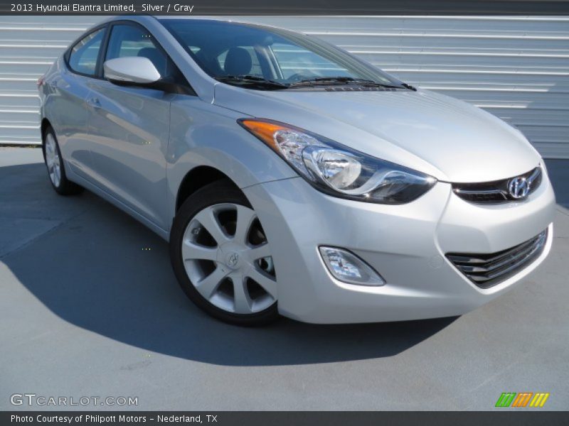 Silver / Gray 2013 Hyundai Elantra Limited
