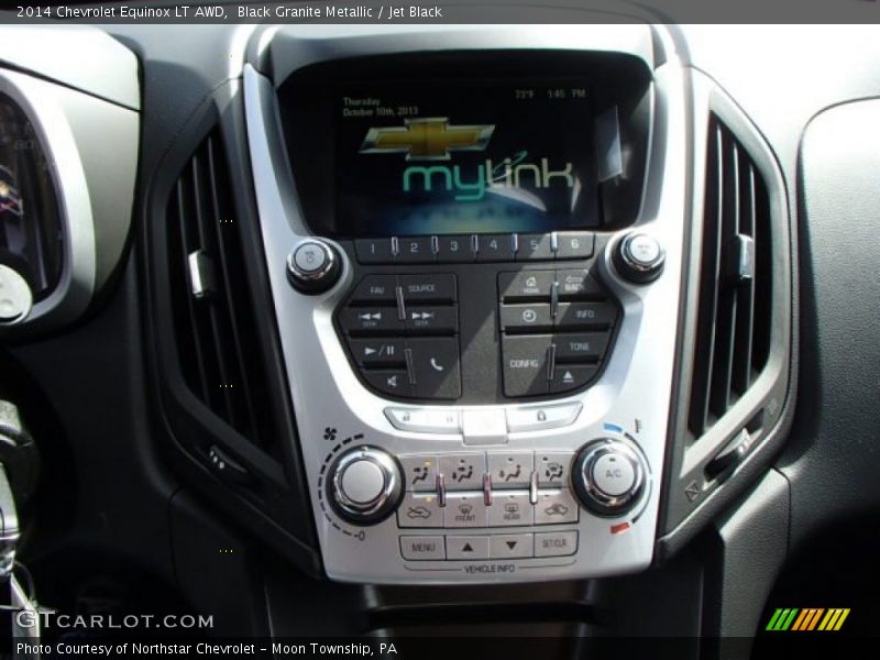 Black Granite Metallic / Jet Black 2014 Chevrolet Equinox LT AWD
