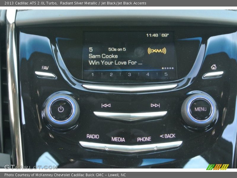 Radiant Silver Metallic / Jet Black/Jet Black Accents 2013 Cadillac ATS 2.0L Turbo