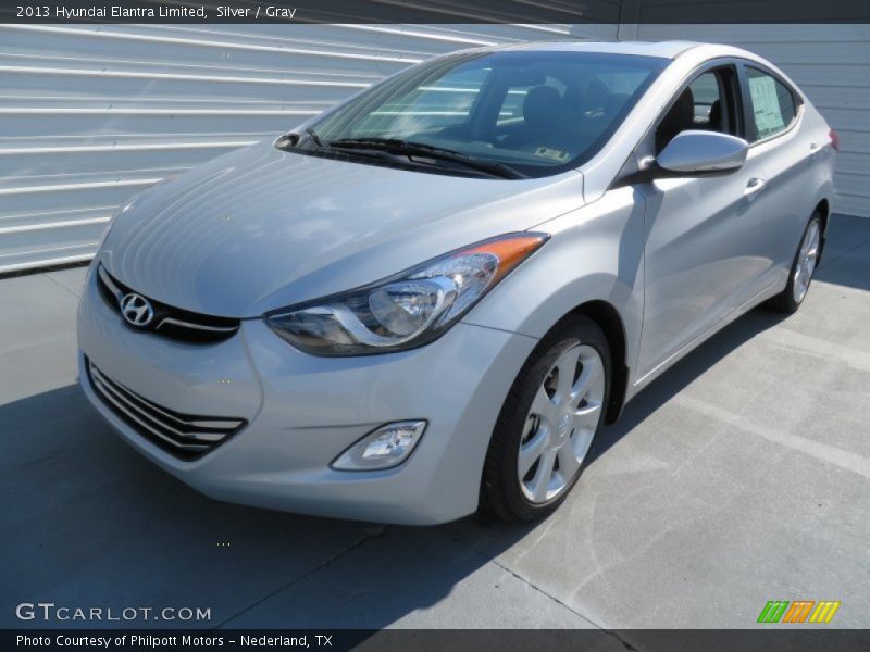 Silver / Gray 2013 Hyundai Elantra Limited