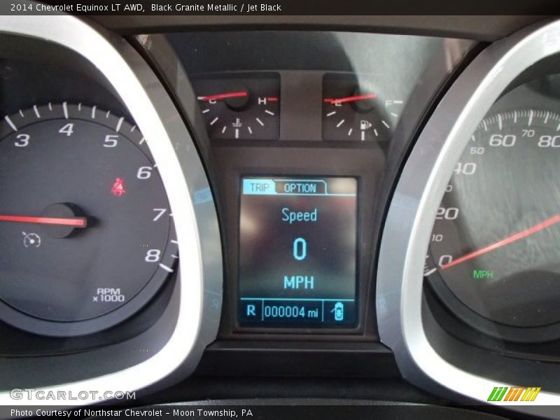 Black Granite Metallic / Jet Black 2014 Chevrolet Equinox LT AWD