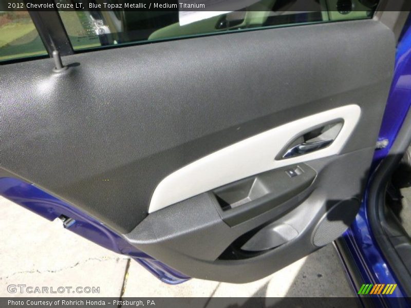 Blue Topaz Metallic / Medium Titanium 2012 Chevrolet Cruze LT