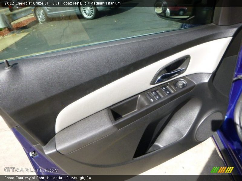 Blue Topaz Metallic / Medium Titanium 2012 Chevrolet Cruze LT