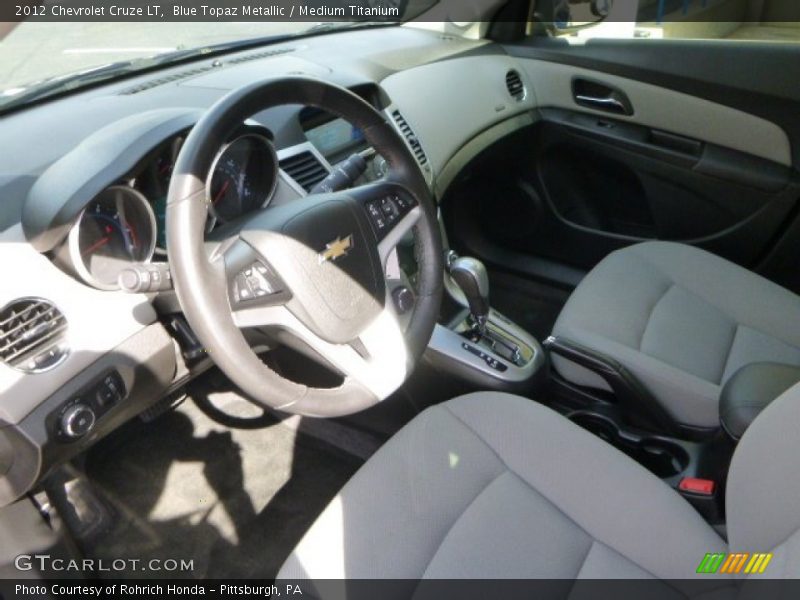 Blue Topaz Metallic / Medium Titanium 2012 Chevrolet Cruze LT