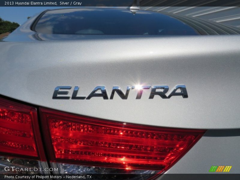 Silver / Gray 2013 Hyundai Elantra Limited