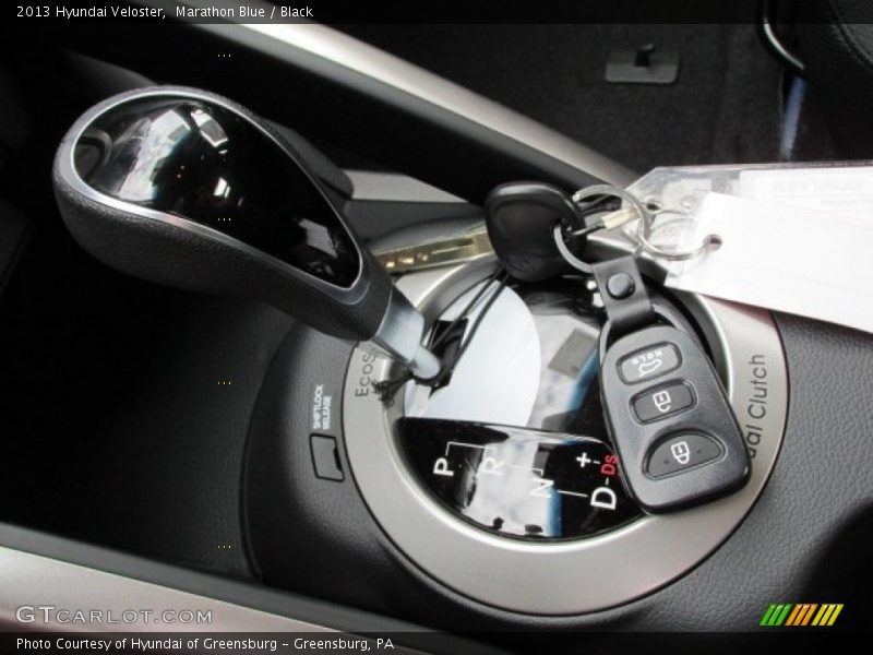 Marathon Blue / Black 2013 Hyundai Veloster