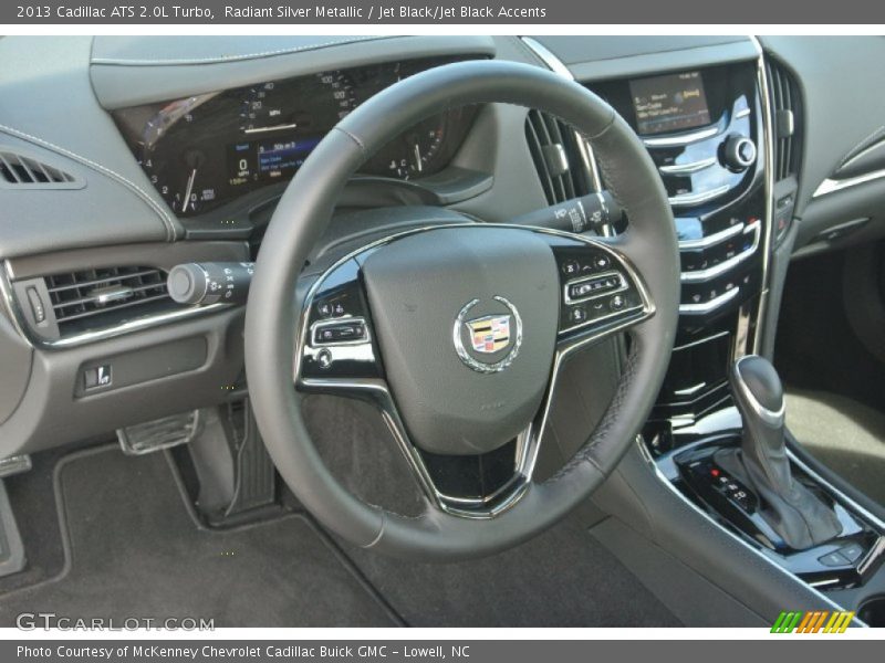 Radiant Silver Metallic / Jet Black/Jet Black Accents 2013 Cadillac ATS 2.0L Turbo